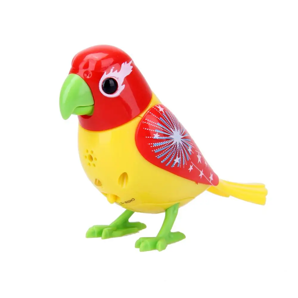 Control de voz de sonido de plástico para niños, juguete de pájaro para cantar, Control de voz inteligente, teléfono móvil para Control