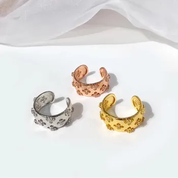 

Designer Fashion Copper Jewelry 3A Cubic Zirconia Party Adjustable Ring