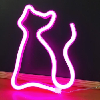 

Animals Style LED Neon Signs Wall Decor DC 5V USB or Battery Operated Night Lights Lamps Art Decor Wall Decoration Table Lights