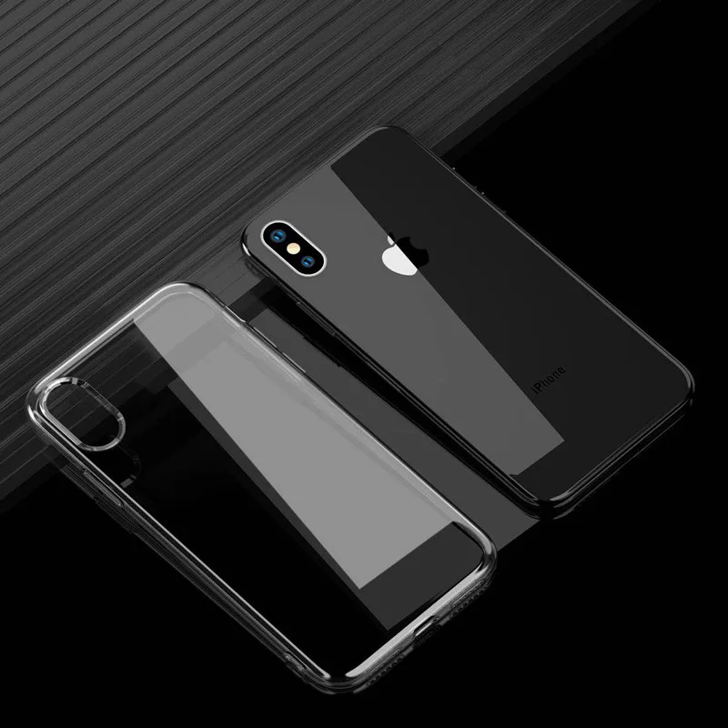 

Applicable iphonexs MAX Phone Case Apple 6S7G/8P High Transparent 2MM Shiny Side TPU Soft Cover XR