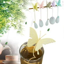 Бабочка чайные пакетики ситечки Силиконовый Фильтр размером с чайную ложку заварки кремнезема чайные пакетики для кружки для чая кофе