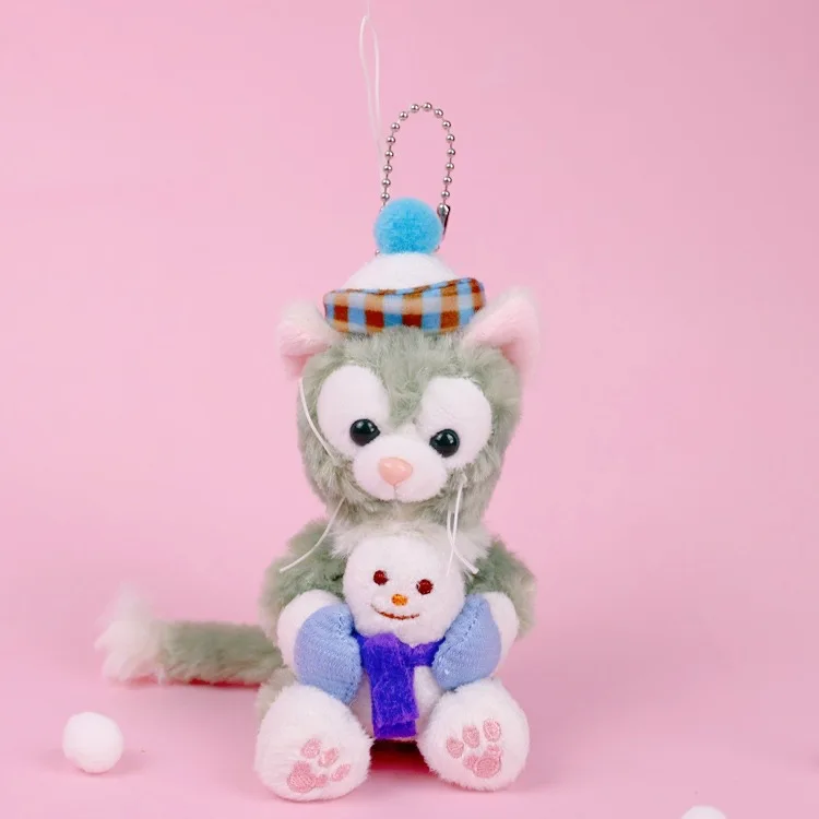 1 шт., новинка, плюшевые игрушки Duffy Bear, друзья, стеллалу, снеговик, балет, кролик, Маленькая подвеска, 10 см, 4 вида, WJ01 - Цвет: C