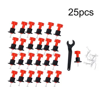 

25Pcs Level Wedges Tile Spacers For Flooring Wall Tile Carrelage Leveling System Leveler Locator Spacers Plier