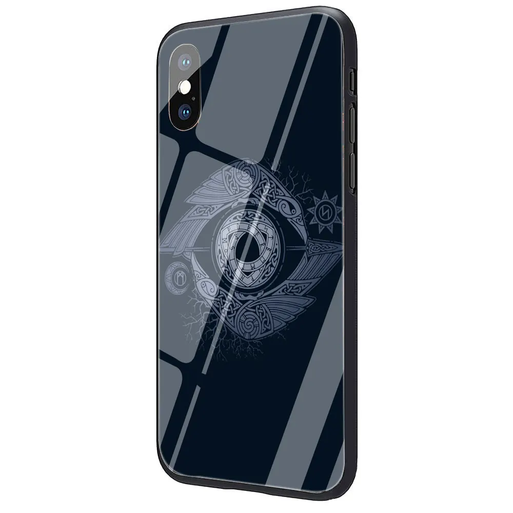 G10 EWAU Viking Vegvisir Odin Скандинавское закаленное стекло чехол для телефона iPhone 11 Pro 6 6S Plus 7 8 Plus X XS XR XS Max - Цвет: G10
