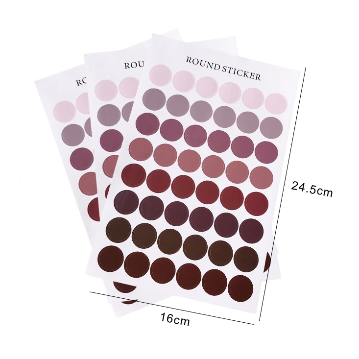 DIY стикер s Dot Morandi Earth color альбом для скрапбукинга фотообои журнал проект создание счастливых открыток украшения Уплотнительная наклейка GYH