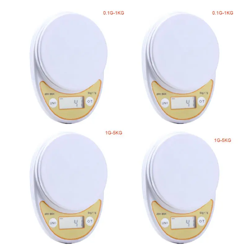  5kg1g/1kg0.1g Electronic Kitchen Scale with Bowl Precision Food Table Scale Baking Precision Jewelr