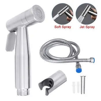 

304 Stainless Steel 2mode Toilet Sprayer Guns Toilet Hand Held Bidet Faucet Sprayer Bidet Set Bathroom Self Cleaning Shower Head
