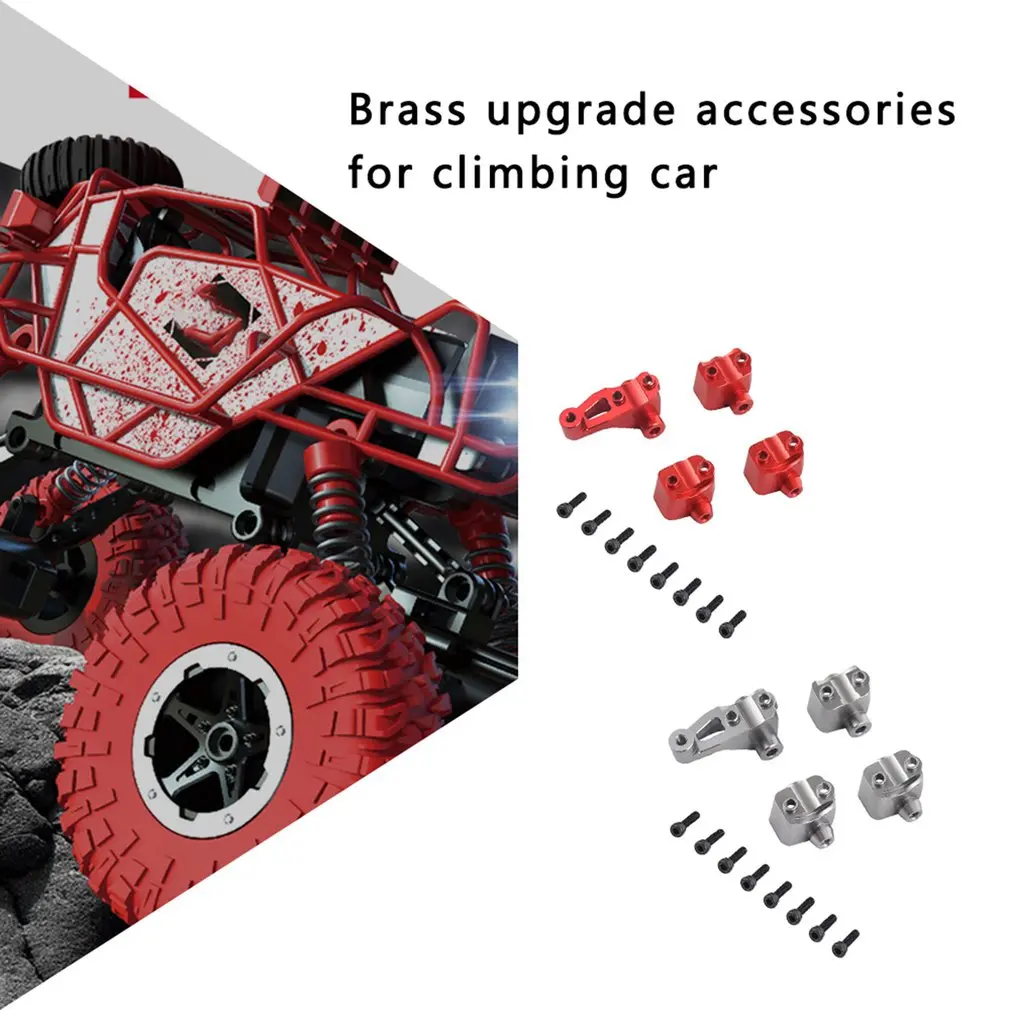 

4pcs Metal Front Rear Axle Rod Base For 1/10 RC Crawler Car Traxxas TRX-4 Simulation Model Upgrade Parts