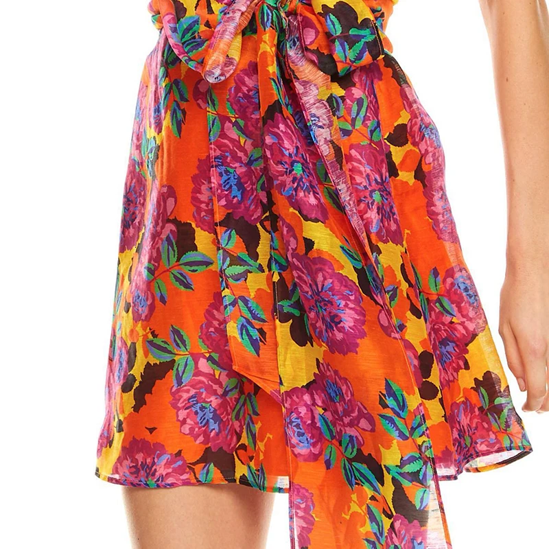 Новинка 2020 летнее платье с цветочным принтом пышные вечерние платья коротким