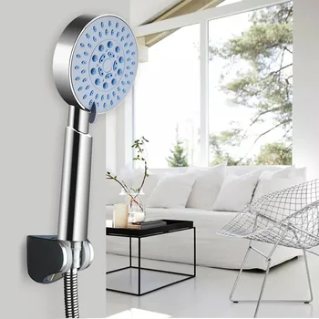 

Multi-functions Electroplated Handheld Shower Head Bathroom Accessories Round ABS 5 Function Nozzle Filter Shower head