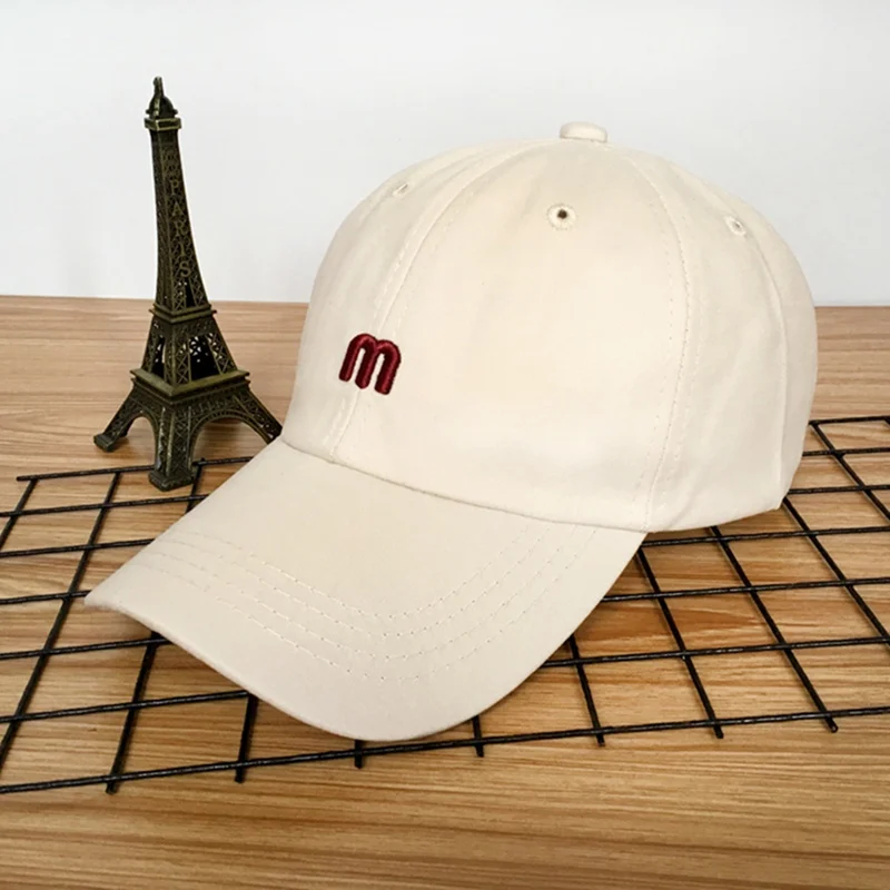 Fashionable Cotton Embroidery Letter M Baseball Cap Snapback Caps Fitted Bone For Men And Women Custom Hats