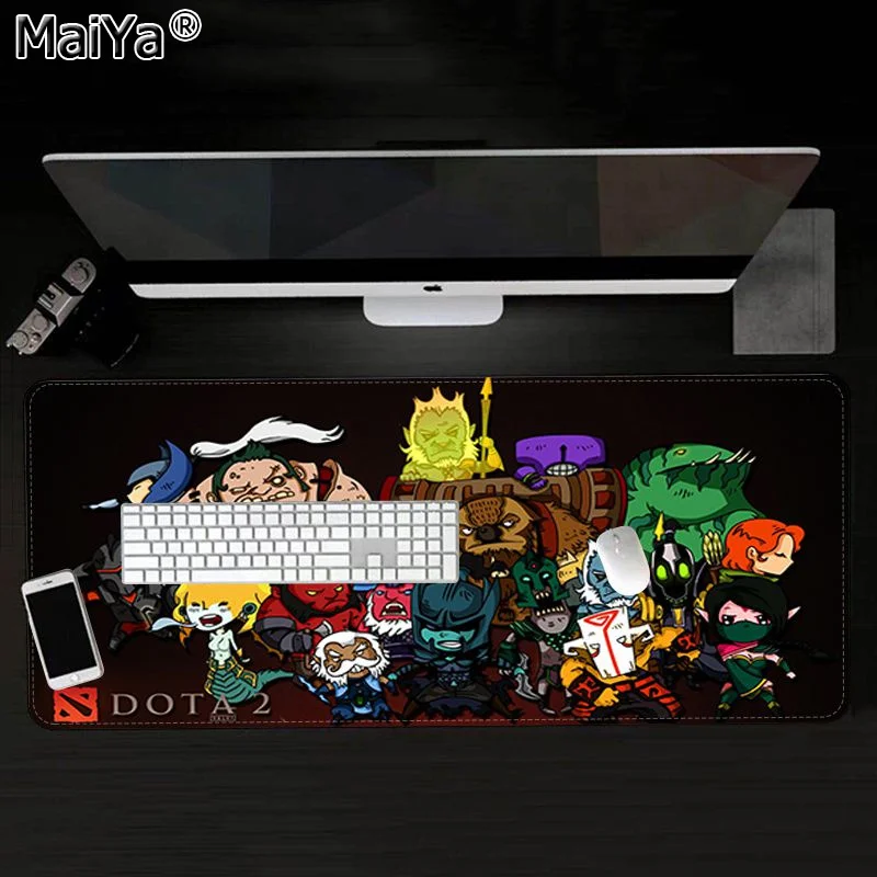 Lock Edge 30x80cm Maiya My Favorite DOTA 2 Durable Rubber Mouse Mat Pad Free Shipping Large Mouse Pad Keyboards Mat - Цвет: Lock Edge 30x80cm