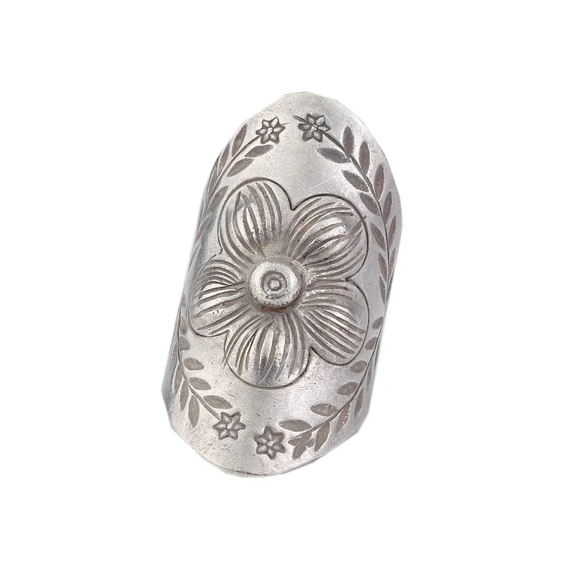 Amxiu Thailand Plum Flower Ring Handmade 925 Sterling Silver Ring Large Open Rings For Women Mother Anniversary Gift Accessories