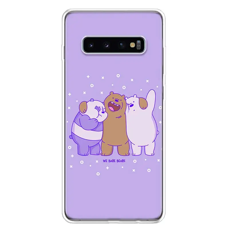 Чехол для телефона с изображением голых медведей для samsung Galaxy S10+ Lite Note 10 9 8 S9 S8 J4 J6 J8 Plus S7 S6
