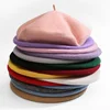 Women Girl Beret French Artist Warm Wool Winter Beanie Hat Cap Vintage Plain Beret Hats Solid Color Elegant Lady Winter Caps ► Photo 2/6