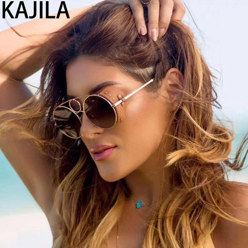 

New Arrival 2019 Round Steampunk Sunglasses Women Lady Fashion Sun Glasses Outdoor Trending Glasses Woman UV400 1203