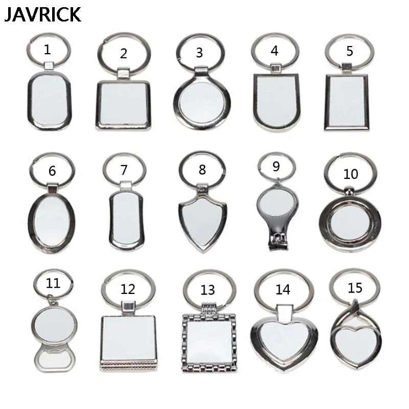 15 форм сублимационная переводная бумага заготовки Брелоки DIY металлические