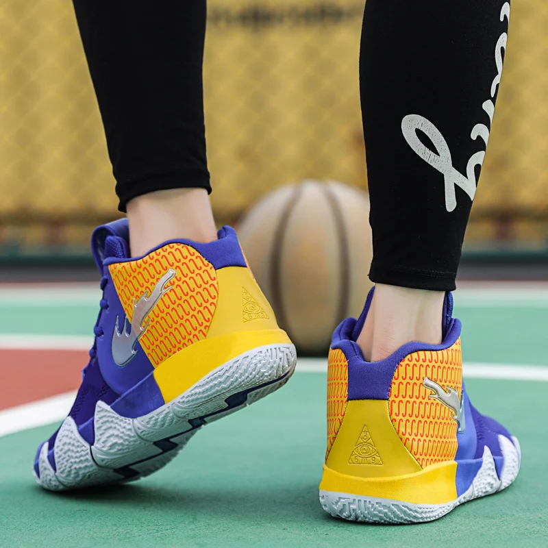 Мужские баскетбольные кроссовки Kyrie, дышащие противоударные высокие кроссовки, амортизирующие кроссовки для баскетбола, кроссовки, уличные тренировочные ботильоны