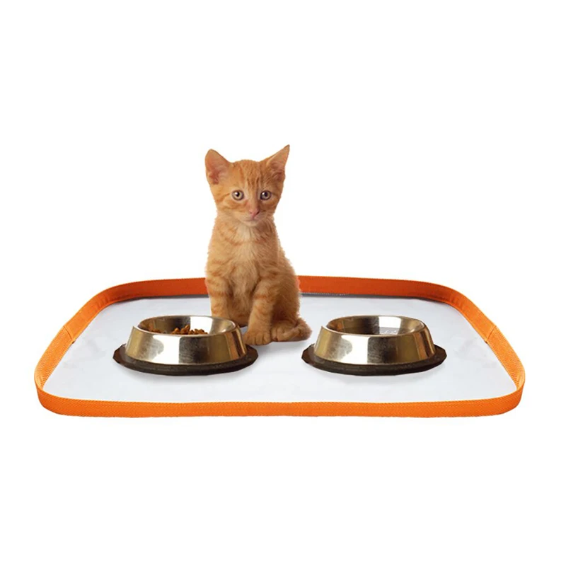 

Hoomall 1PC Mat For Pet Dog Cat Feeder Bowl PVC Mesh Waterproof Non-stick Feeding Pads Blanket Kitten Puppy Pet Accessories