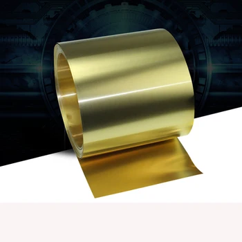 

1pc 0.8mmx200mmx1M Metal Brass Sheet Thin Foil Plate Shim Industry Home Materials for Metalworking Welding