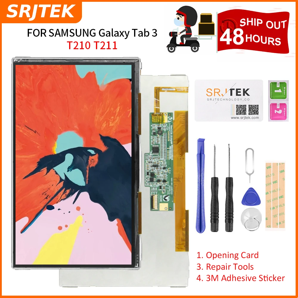 Srjtek 7 &quotдля Samsung Galaxy Tab 3 0 T210 T211 SM-T210 SM-T211 ЖК-дисплей Матрица экран планшетный ПК