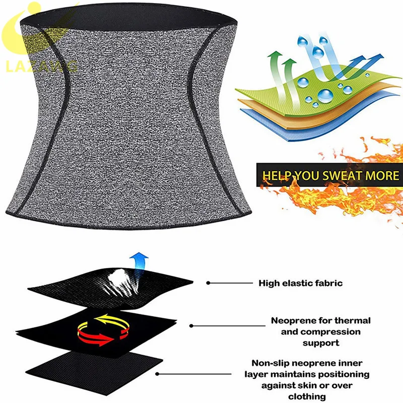 LAZAWG горячий пояс для пота Wiast Cincher ремень талии Термобелье для тренировок Neoperne бесшовный для спорта пояс животик Контроль Нижнее белье Корректирующее