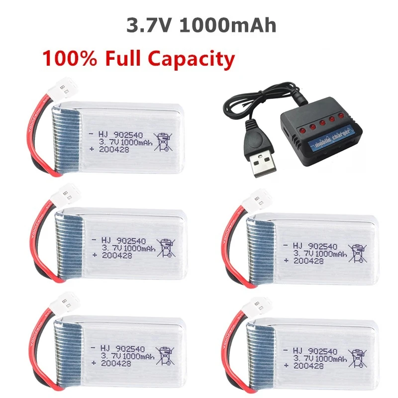 3 7 V 1000mAh 30c литий полимерный аккумулятор + зарядное устройство для Syma 5 в 1 X5 X5C X5SC X5SW