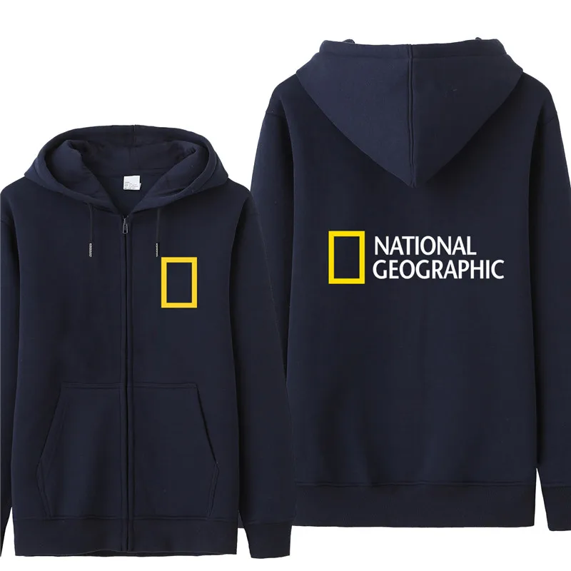 Осенняя Толстовка с принтом «National Geographic Channel», мужское модное пальто, флисовый пуловер унисекс, мужская толстовка с принтом «National Geographic»