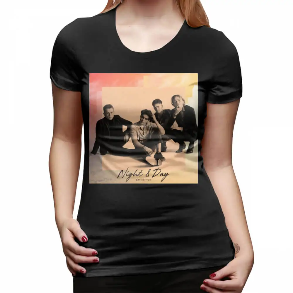 The Vamps Band футболка The Vamps Night Day Tour Bolak футболка с коротким рукавом черная женская футболка - Цвет: Черный