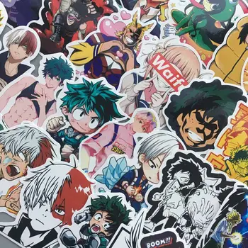 

73pcs My Hero Academia Suitcase Stickers Laptop Skateboard Izuku Midoriya Might Boku No Hero Academia Anime Character Decals