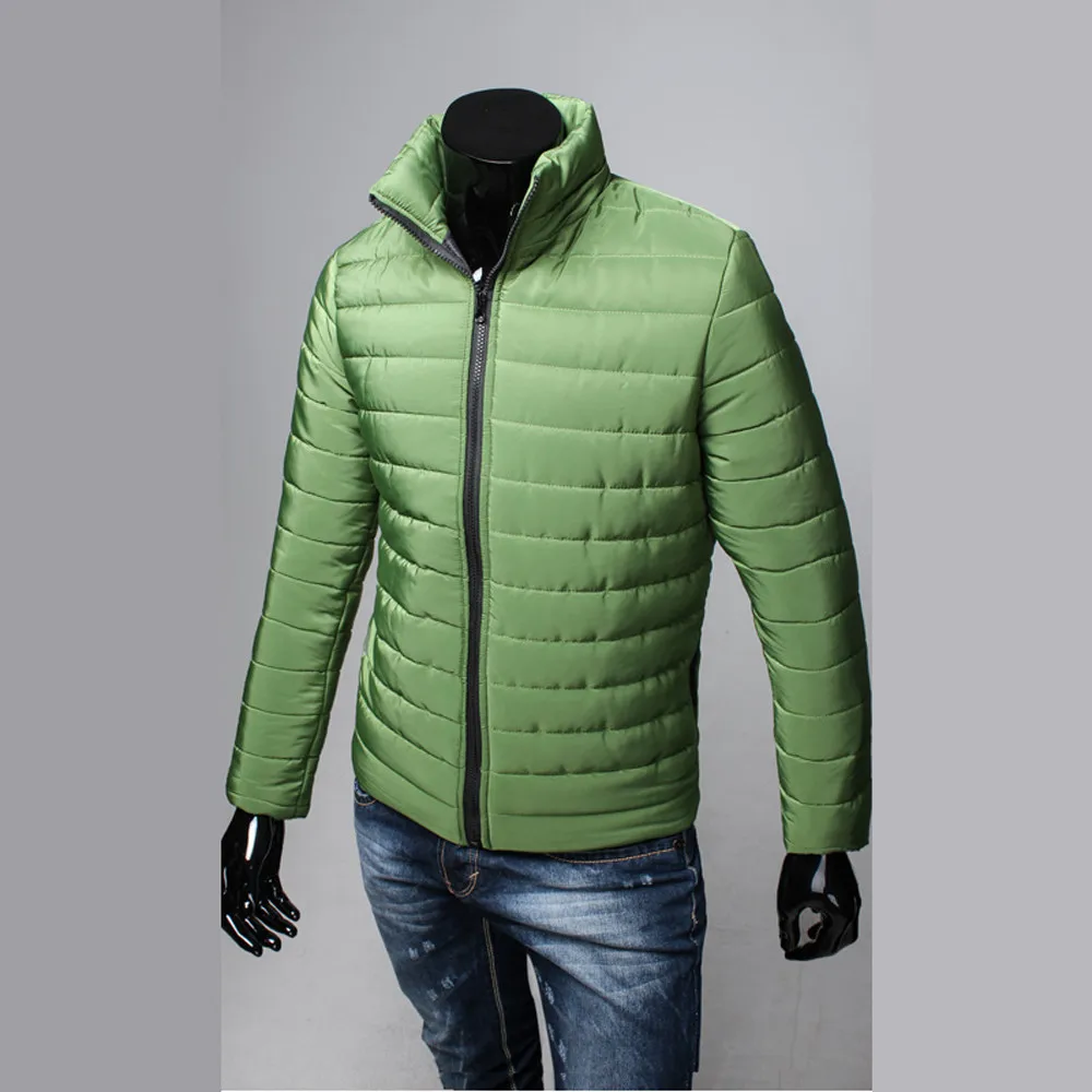 Мужская куртка, новое повседневное хлопковое теплое зимнее плотное пальто на молнии, куртка высокого качества, Мужская Осенняя блузка, модное пальто