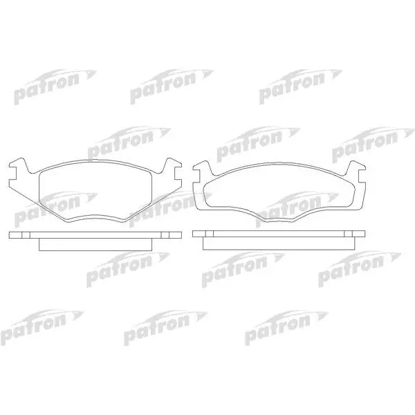 Колодки тормозные дисковые передн SEAT: CORDOBA 93-99, IBIZA II