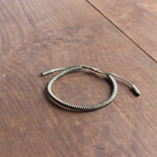 Eastisan в темноте серебристого цвета тибетский буддийский Плетеный Узелок счастливая веревка браслет для мужчин и женщин ручной браслет с молитвами