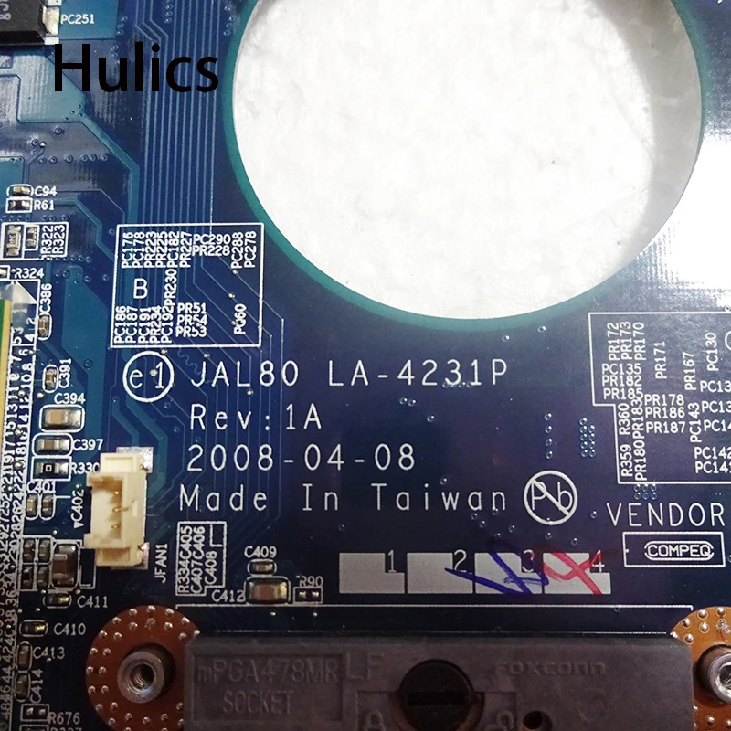 Hulics CN-0R511C ноутбук материнская плата для Dell Vostro V1310 1310 материнская плата 0R511C LA-4231P GM965