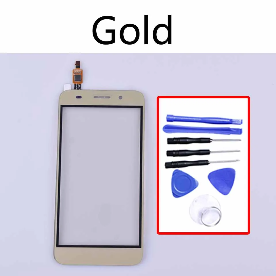 Gold-With tool 5," для Huawei Y3 Сенсорный экран дигитайзер передней Стекло Панель для CRO-L02 CRO-L22 CRO-L03 CRO-L23 CRO-U00 сенсорный Экран - Color: Gold-With tool
