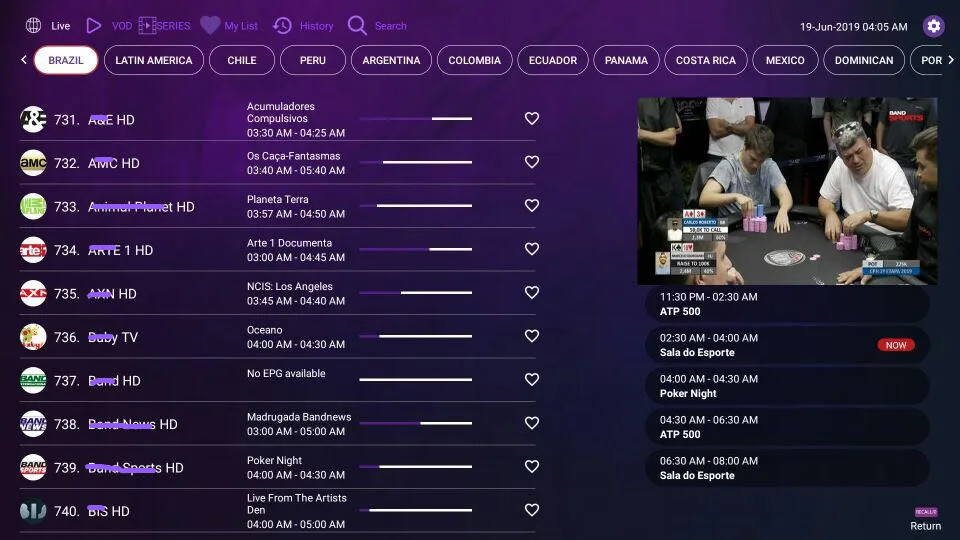 Infinity Iptv подписка для Бразилии, Чили, Аргентины, CDF спорт, Колумбия, Мексика, португальский VOD коробка ipremium