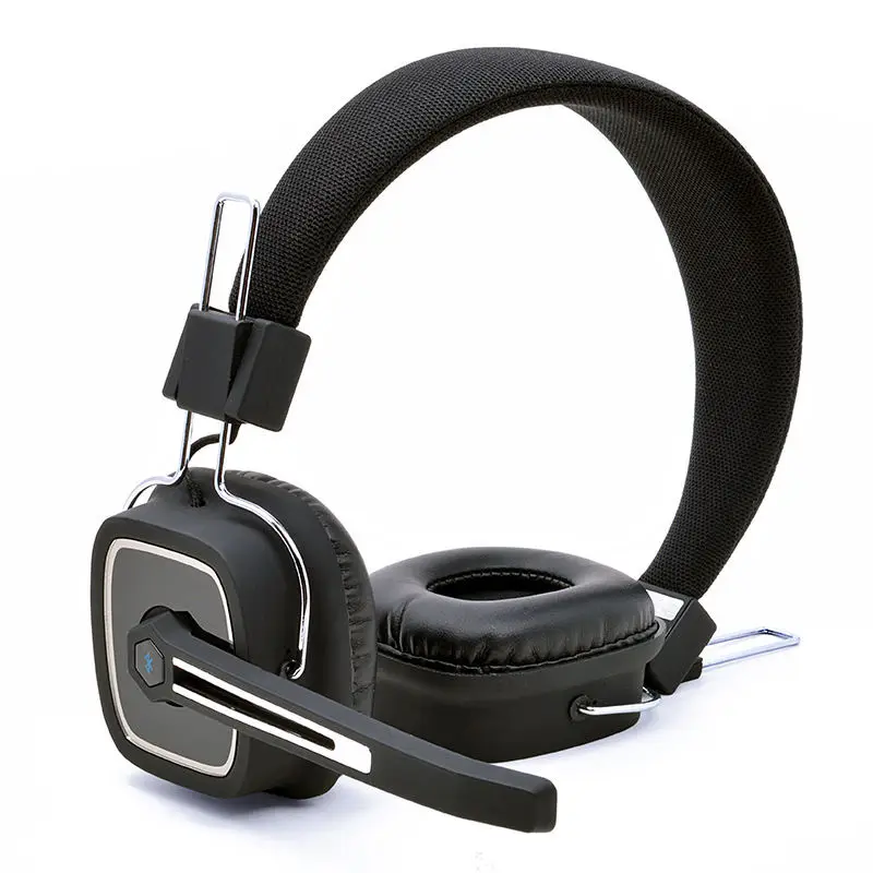 Wireless Bluetooth Head-Mounted Headphones Noise Reduction Stereo Bass Headset 15 Hours Battery Life With Mic