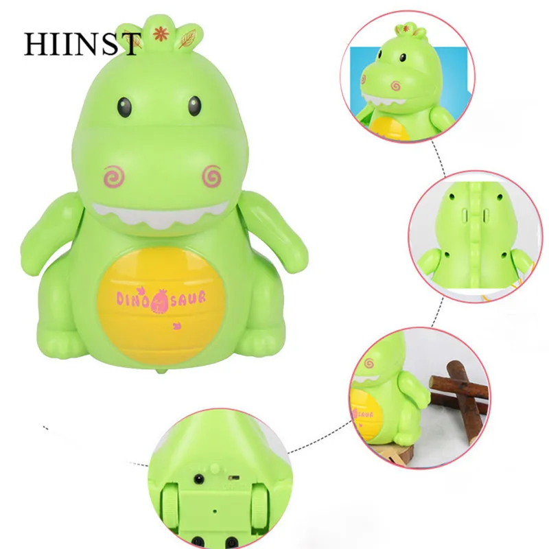 HIINST Забавные игрушки Индуктивный динозавр модель Музыка мигающий USB следование нарисованная линия волшебная ручка детская игрушка подарок мультфильм светящаяся игрушка
