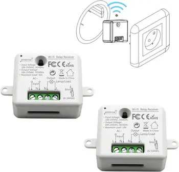 

Wifi Smart Switch module Mini Socket Controller 110V 240V 2500W Timer Switch Voice Control support Alexa Google IFTTT Smart Life