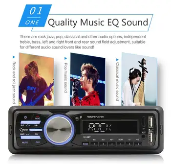 

New 1010BT 1 Din Bluetooth Vehicle Car MP3 Player Stereo Audio Player with FM Radio AUX SD Card U Disk Play LCD Remote Control
