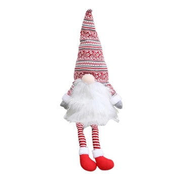 

Christmas Tree Topper Spring Snowflake Swedish Gnome Santa Ornament Decorations Q6PE