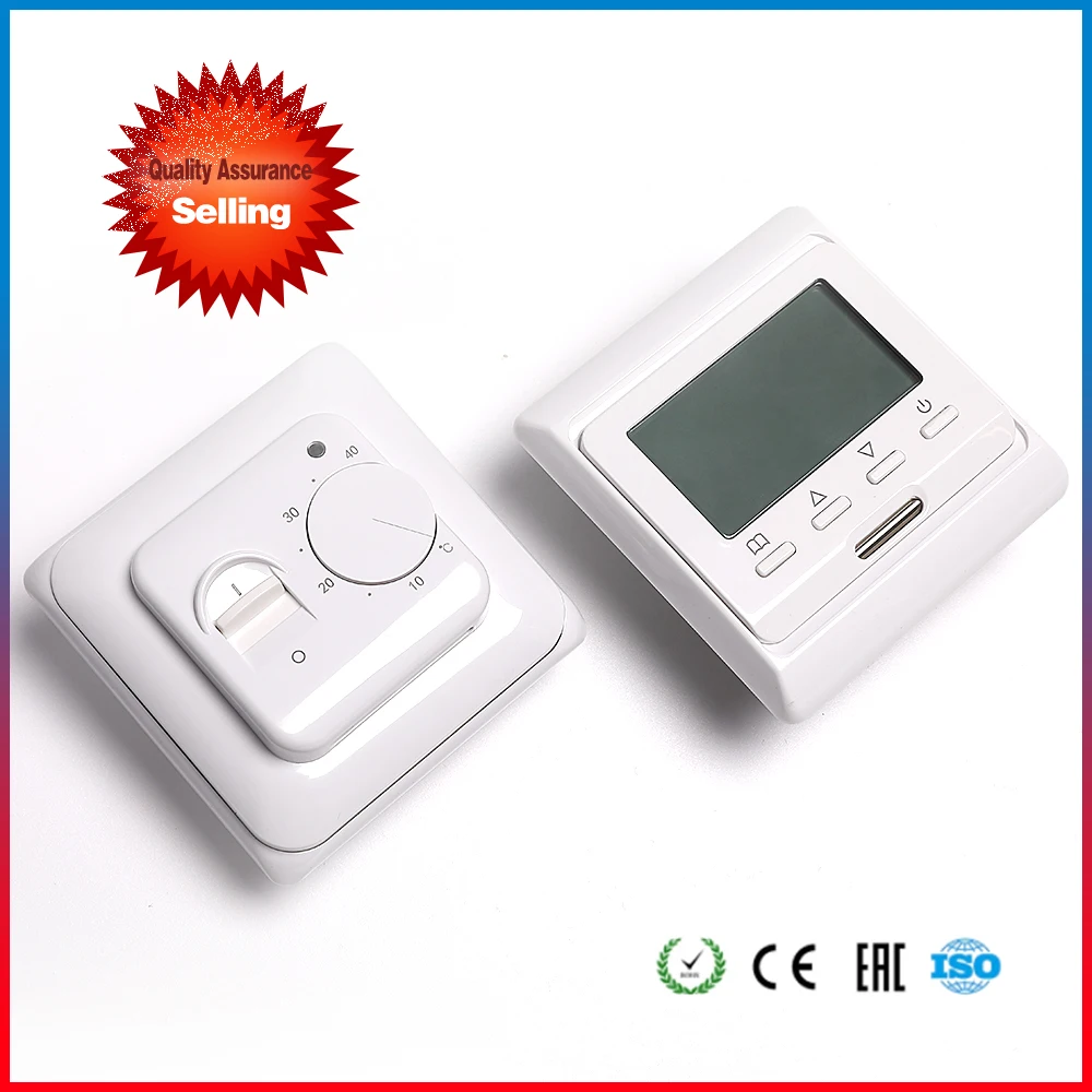 Weekly programmable floor heating temperature regulator controller LCD16A 230V air mechanical thermostat for heating room