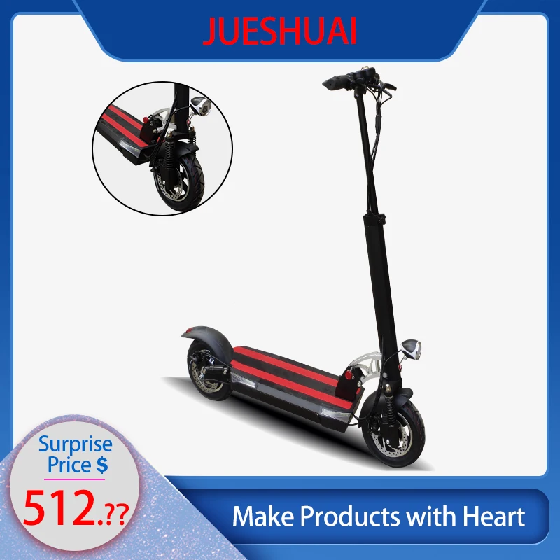 

New 100KM Electric Scooter withSeat 48V500W Powerful Rear Motor Foldable Skateboard Lithium Battery patinete eletrico adulto