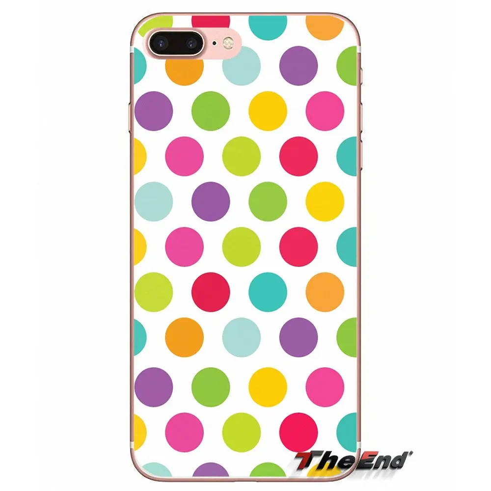 Мягкий прозрачный просвечивающийся чехол Чехлы с узором в горошек для девочек