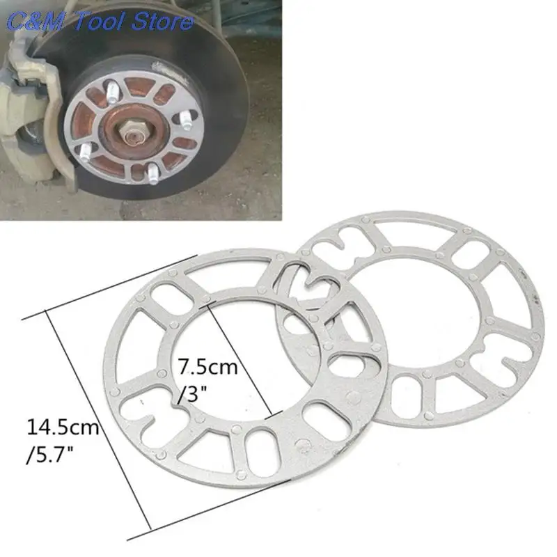 

4PCS Universal Alloy Aluminum Wheel Spacer Shims Plate 3mm