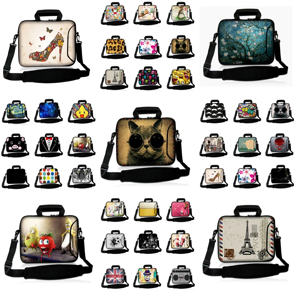 10 12 13 14 15 Inch Laptop Briefcase Case 10.5 12.3 13.3 14.1 15.6 17 17.4 Inch Computer Shoulder Strap Bag For Huawei Acer Asus