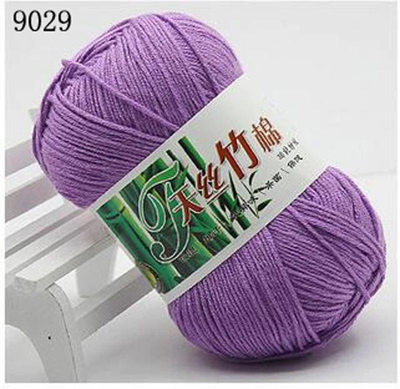 a9029 1 шт., 50 г, хлопчатобумажная пряжа, натуральный бамбук, мягкая пряжа для вязания крючком, детская пряжа для вязания, шерсть, распродажа, свитер для ручного вязания своими руками C1MX0012 - Цвет: a9029