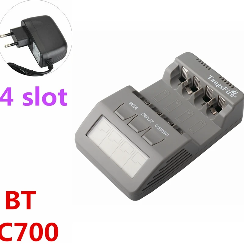 

Tangsfire Output 12v DC1A BT-C700 Battery Charger Input100v-240v 50/60hz Charge Maximum Capacity Up to 20000mAh
