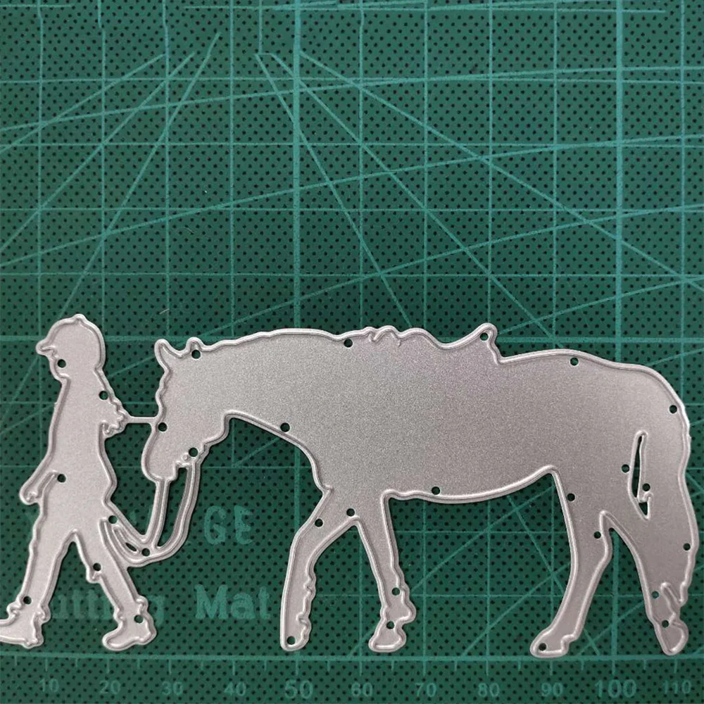 

55*113mm Riding boy Metal Cutting Dies for DIY Scrapbooking Album Paper Cards Decorative Crafts Embossing Die Cuts