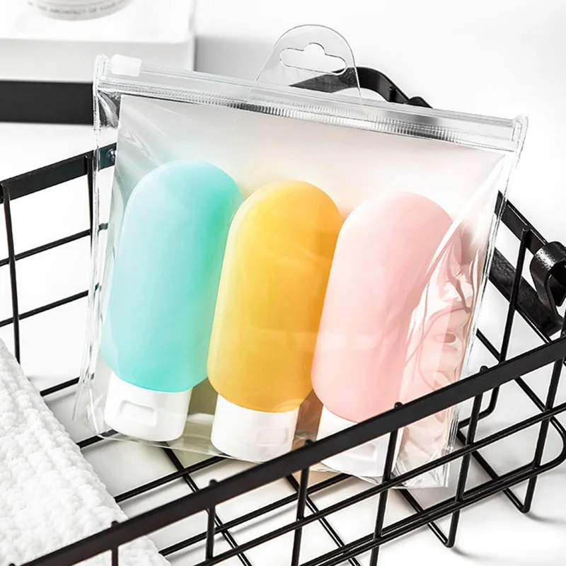 Emulsion Bottle Perfume Bottle Refillable Press Bottle for Shampoo Bath Portable Sample Container Squeeze Container
